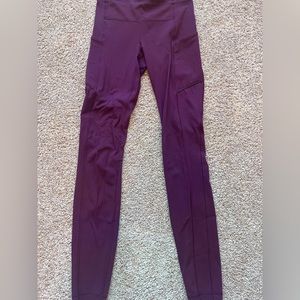Lululemon burgundy leggings
